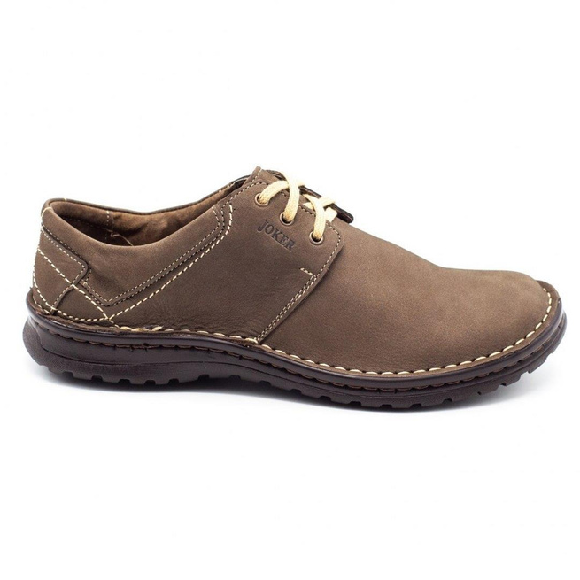 Buty męskie skórzane 229 oliwka