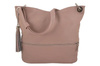 Italská kožená kabelka Barberinis - Pudrově růžová