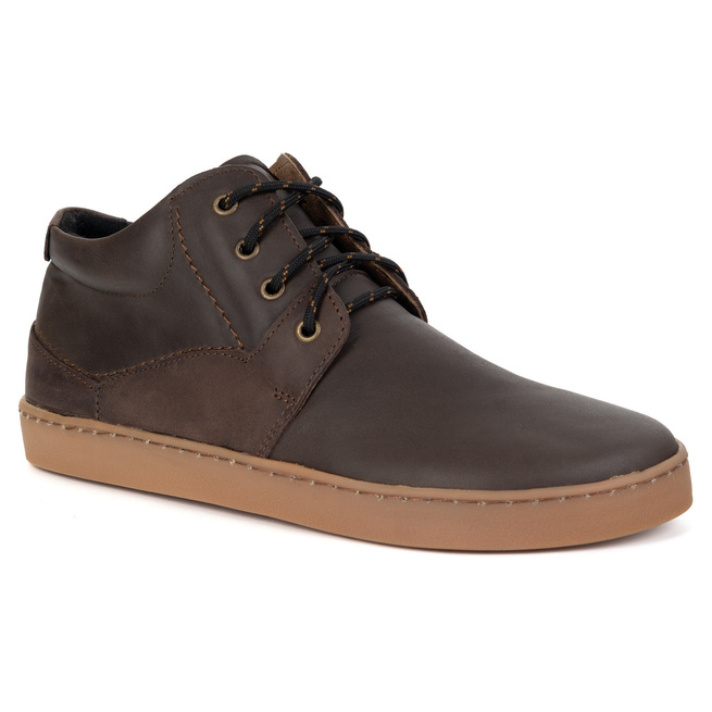 Pánské barefoot zateplené kožené boty Olivier 116KZ brown
