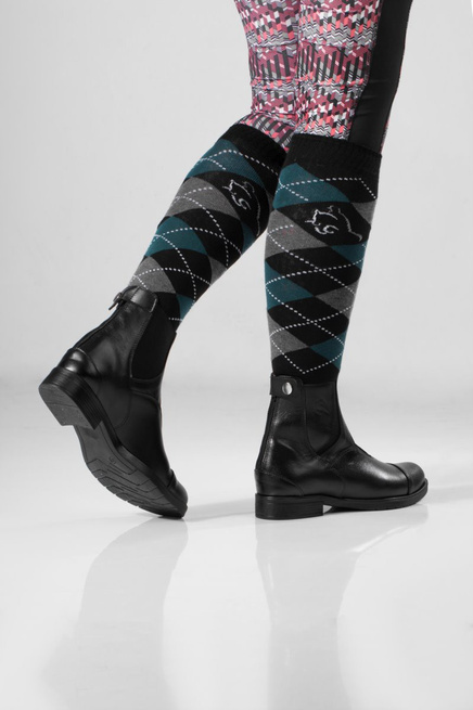 Dámské zateplené kožené jezdecké boty Rusttler se zámkem KLEO