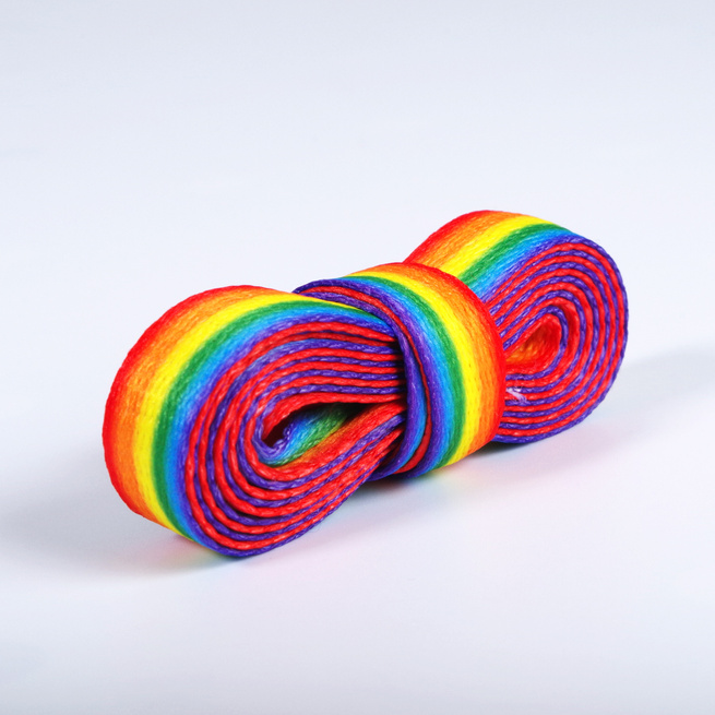 Ploché tkaničky s potiskem Vícebarevné, Zábavné tkaničky