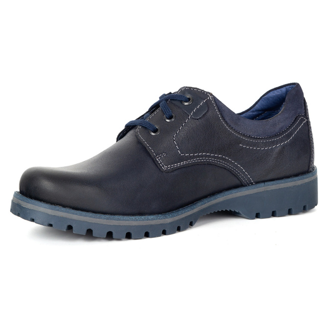 Pánské kožené boty KOMODO 879 navy blue