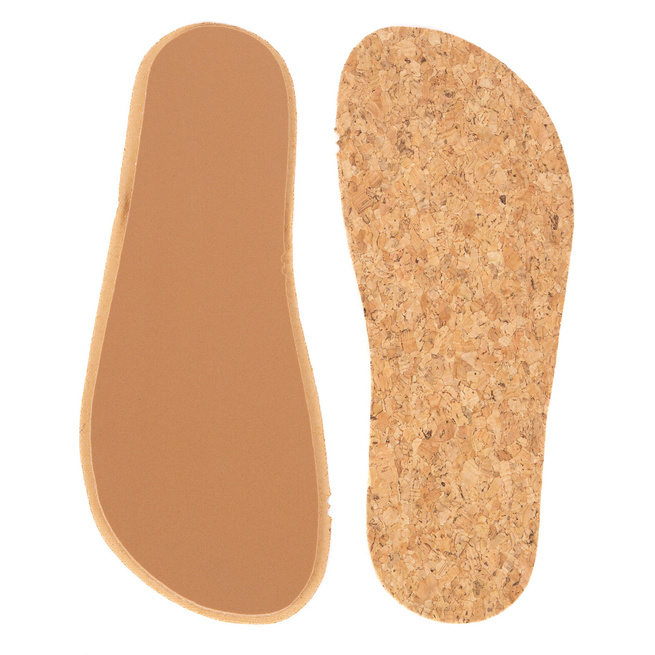 Wkładki do butów barefoot Olivier – korek naturalny + amortyzacja 