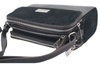 Stylová tříkomorová crossbody kabelka - tmavě zelená