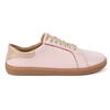 Aura: Różowe Damskie Barefoot Sneakersy Skórzane | Modne Buty Minimalistyczne, Zerowy Drop