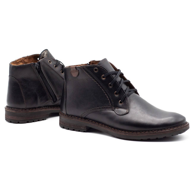 Buty męskie zimowe 911MP czarne