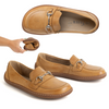 Barefoot damskie mokasyny skórzane minimalistyczne 1288AR brązowe