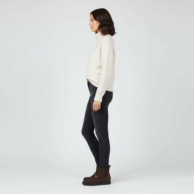 Dámské boty barefoot 1306 zip-up zateplené slingbacks 