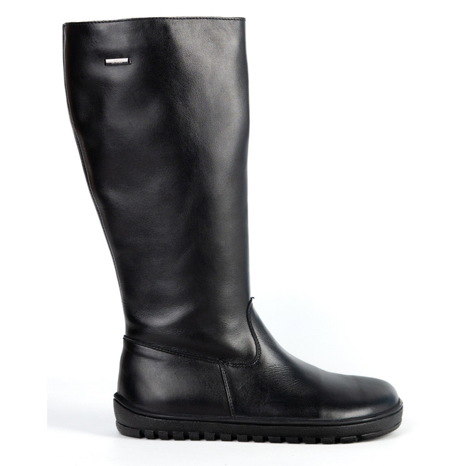 Buty damskie barefoot skórzane kozaki Olivier Hazel czarne licowe