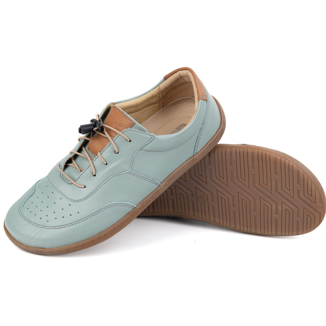 BAREFOOT minimalistyczne buty skórzane 500/24 pistacja