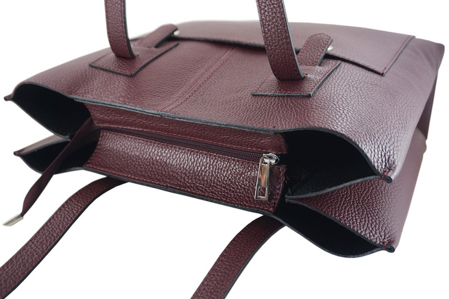 Módní velká městská kabelka A4 - šedá tmavá