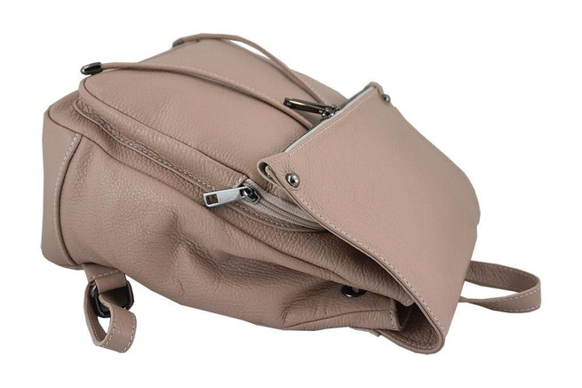 Plecak damski skórzany - Barberini's - Granatowy