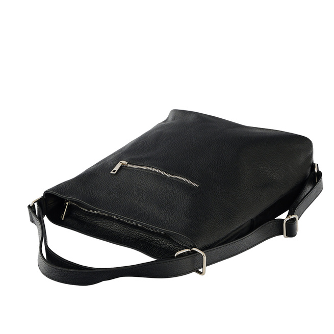 Batohová taška se semišem - černá