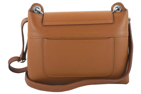 Torebka damska skórzana crossbody - Beżowa 