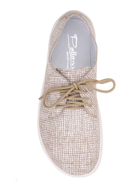 Pollonus dámská kožená barefoot obuv béžová 5-1288-006