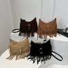 Dámská kabelka se střapci SB96 dark boho beige
