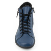 Dámské minimalistické zimní kožené boty barefoot 1261 navy blue