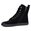 Buty damskie barefoot zimowe skórzane Olivier Liv 1303 ocieplane czarne nubuk