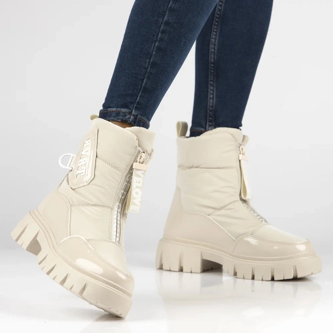 Zateplené sněhové boty Filippo DBT4960 beige 