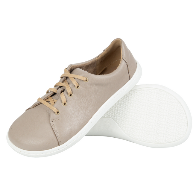 Buty damskie barefoot minimalistyczne skórzane 0771W beżowe