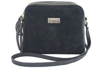 Torebka listonoszka skórzana - Czarna