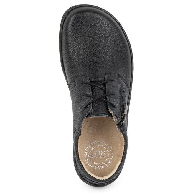 Dámská kožená minimalistická obuv barefoot 1244 černá