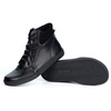 Buty damskie barefoot zimowe skórzane Olivier WINTER czarne za kostkę z zamkiem