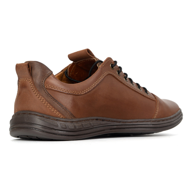 Buty męskie skórzane casual 2121/2 camel