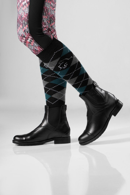 Dámské zateplené kožené jezdecké boty Rusttler se zámkem KLEO