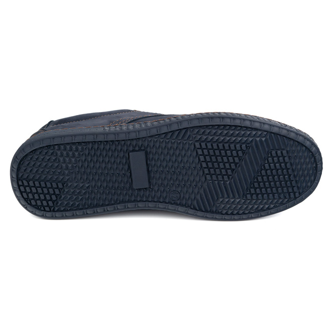 Buty męskie skórzane Casual 933/2 granatowe
