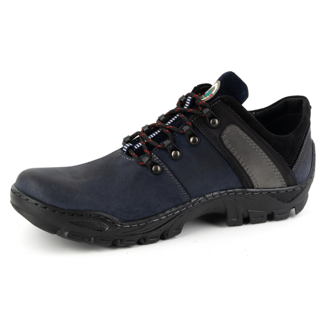 Pánské kožené trekové boty 311GT navy blue