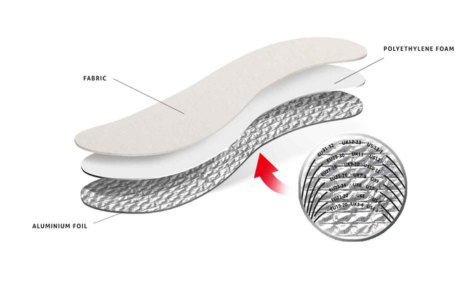 Izolační vložky do bot s izolací pro děti - Kaps Alu Super