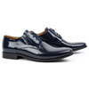 Pánská společenská kožená obuv z lakované kůže 480 navy blue