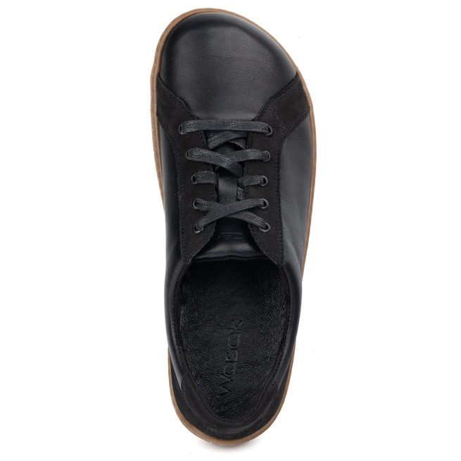 WASAK 0743W barefoot minimalistická kožená obuv černá