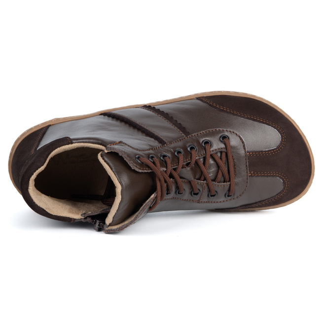 WASAK 0802W hnědá barefoot minimalistická kožená obuv