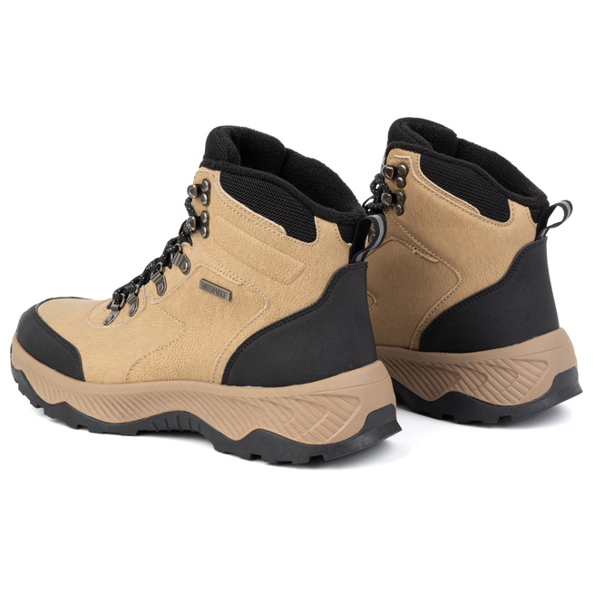 Pánská trekingová zimní kotníková obuv vysoká Filippo MTR6653/24 béžová
