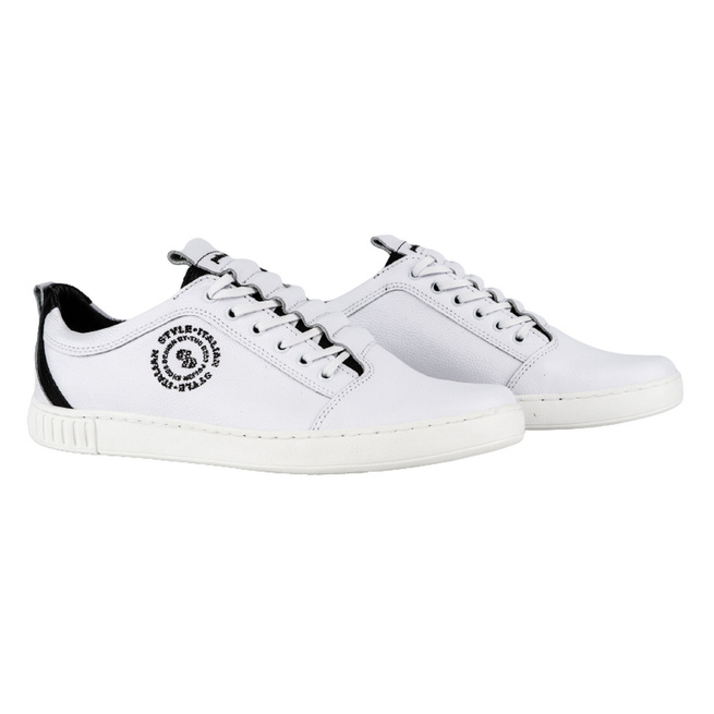 Pánská kožená obuv 2121/2 bílá