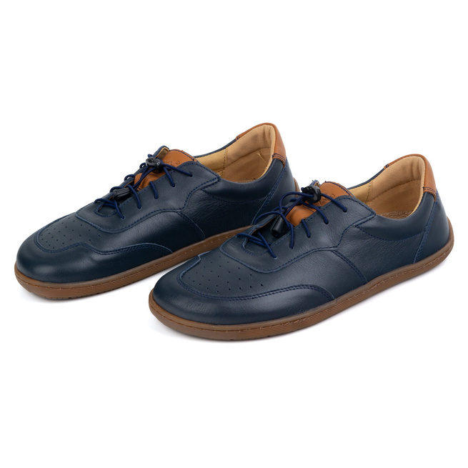 BAREFOOT minimalistická kožená obuv 500/54 navy blue