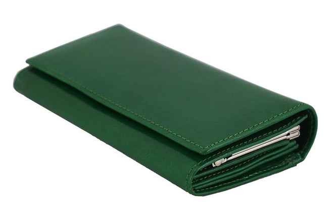 Portfel damski skórzany Barberini's - Zielony