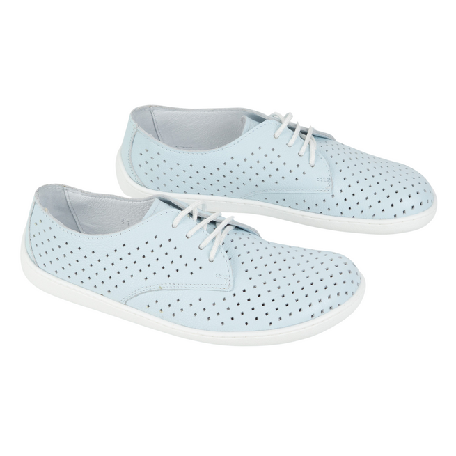 BAREFOOT Dámské minimalistické ažurové boty 1288POL bílé 