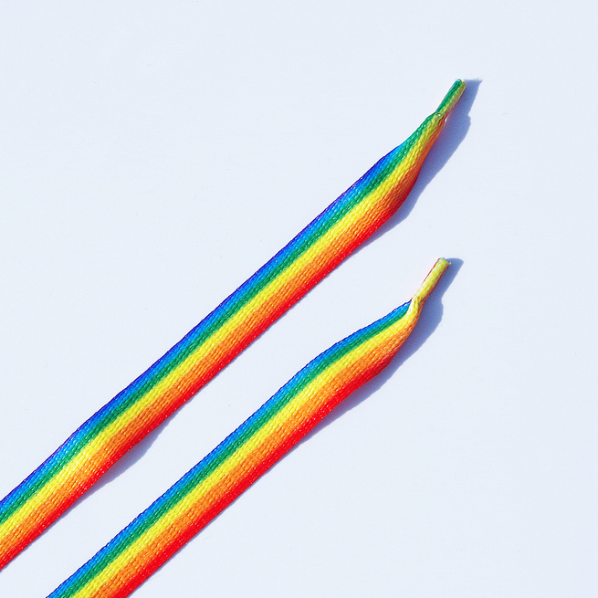 Ploché tkaničky s potiskem Vícebarevné, Zábavné tkaničky