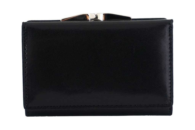 Dámská klasická kožená peněženka Black
