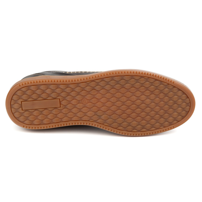 Pánská ležérní kožená obuv Model 313GT dark brown