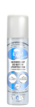 EMU SPORT LINE - DEZODORANT DO BUTÓW SPORTOWYCH Z JONAMI SREBRA 2W1 - 150 ML