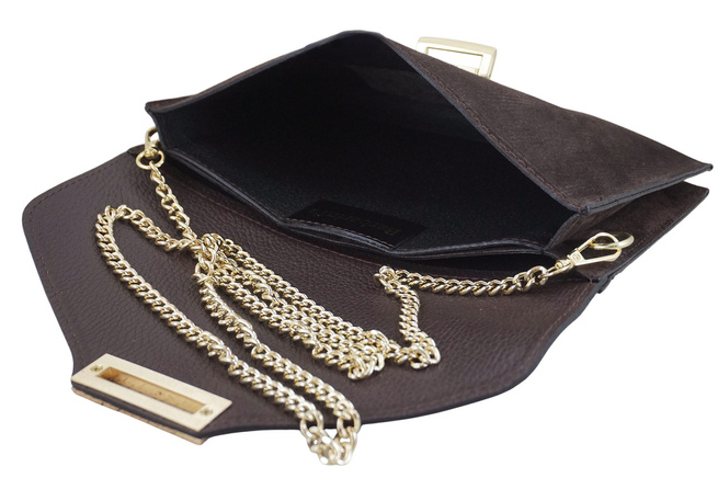 Stylová semišová kabelka Barberinis - Hnědá tmavá