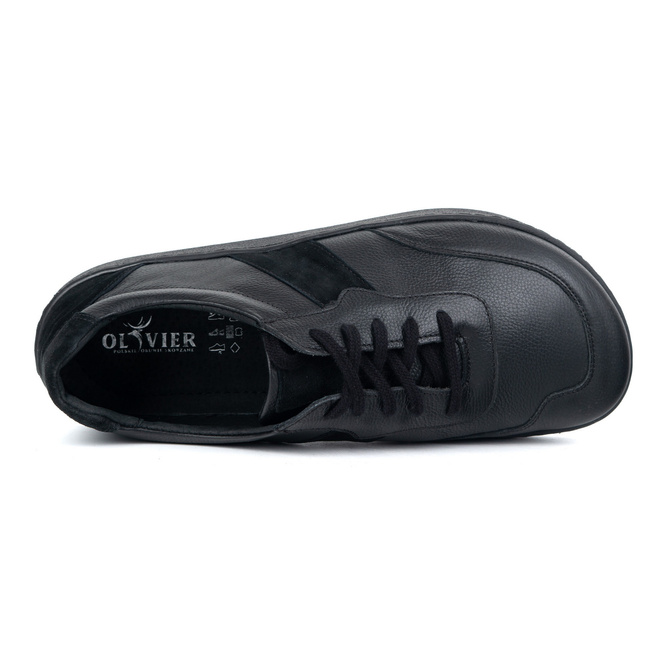 Polskie buty męskie barefoot 0549 czarne