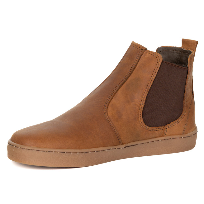 Buty męskie sztyblety barefoot skórzane Olivier 100KZ jasnobrązowe