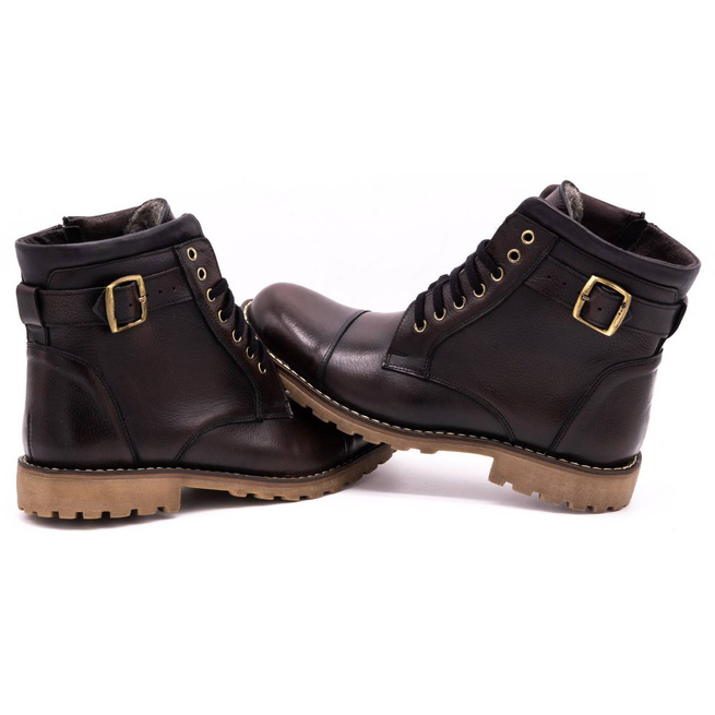 Pánské kožené boty 910MP kabir