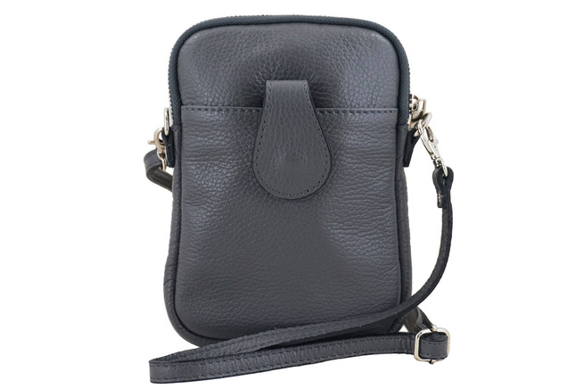 Dámské kožené pouzdro na telefon Black