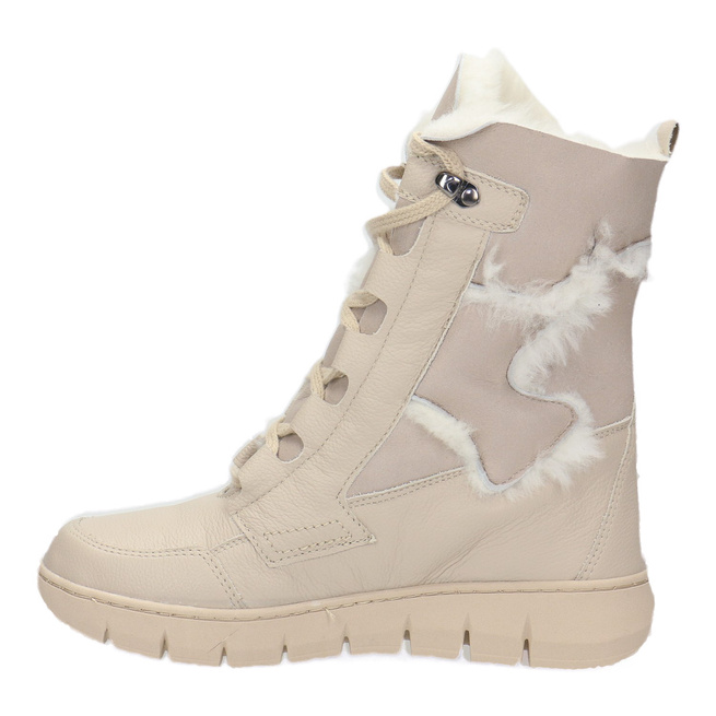 Dámské sněhové boty Beige natural ram Pollonus 5-1674-002